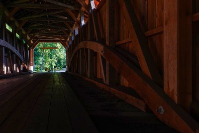 Looking Through the Frog Hollow Road Covered Bridge