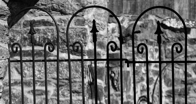 Stone and Wrought Iron