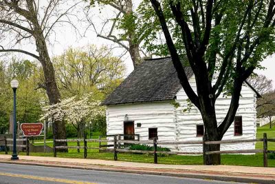 Downingtown's Historic 1701 Log Cabin in Spring