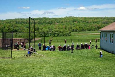 Student-Parent Softball Game in Amish Country