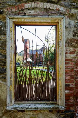 A Window Sculpture at Historic Yorklyn Mills
