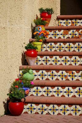 Tiled Entrance With Color