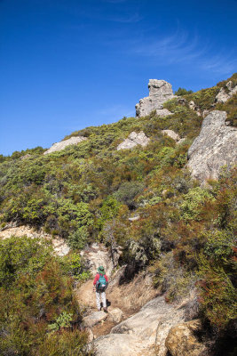 18 Hiker on Saratoga Gap Trail
