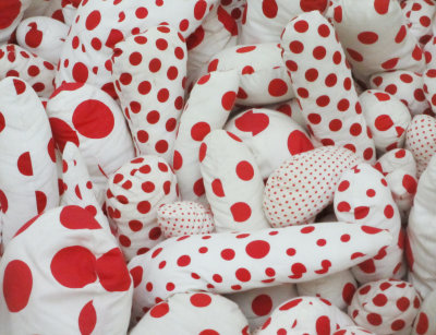 Detail of the Mirror Room by Yayoi Kusama.