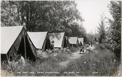 The Tent Line, Camp Hochelaga, So. Hero, VT. 1238