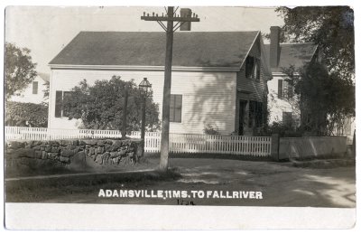 Adamsville, 11 ms. to Fall River 1234