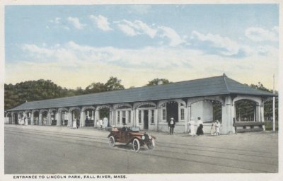 Entrance to Lincoln Park, Fall River, Mass. (Westport Hist. Soc.)