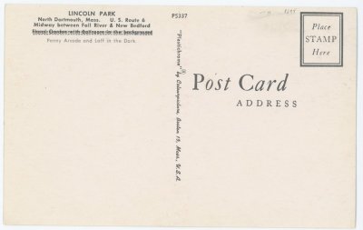 Lincoln Park P5337 reverse