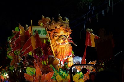 night parade on St Charles