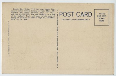 French King Bridge over Connecticut River near Greenfield, Mass. 4MT reverse