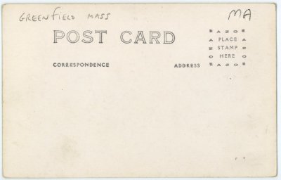 French-King Bridge Greenfield, Mass. 38 reverse