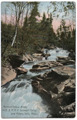 Mormon Hollow Brook on B. & M. R.R. between Farley and Millers Falls, Mass.