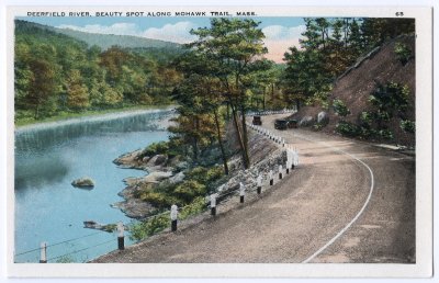 Deerfield River, Beauty Spot along Mohawk Trail, Mass. 65