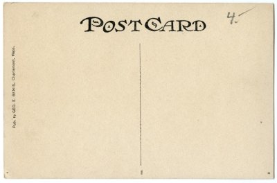 Boyhood Home of Charles Dudley Warner, Charlemont, Mass. reverse 