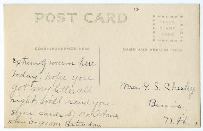 Charlemont, Mass. reverse