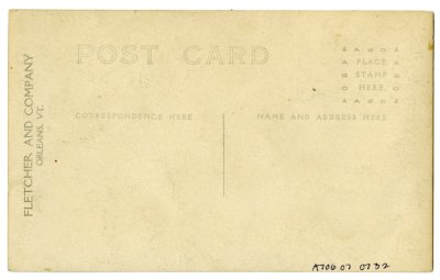 View of Charlemont from South Charlemont, Mass. reverse