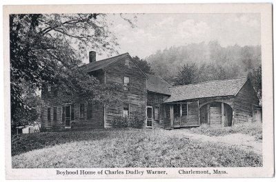 Boyhood Home of Charles Dudley Warner, Charlemont, Mass. 