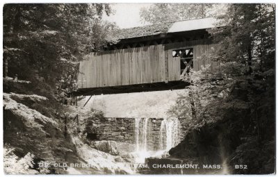 The Old Bridge and Mill Dam, Charlemont, Mass. B52