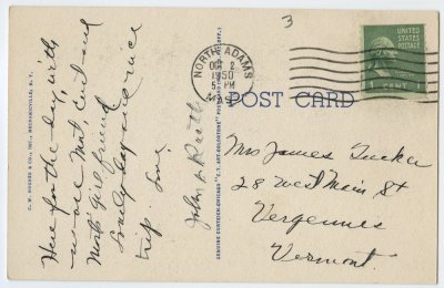 Charlemont Bridge over the Deerfield, Mohawk Park, and Road to Hoosac Tunnel - 146 reverse