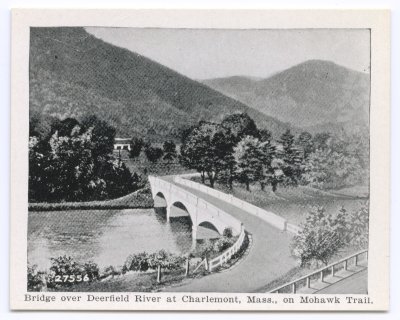 Bridge over Deerfield River at Charlemont, Mass., on Mohawk Trail.