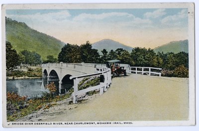 Bridge over Deerfield River, near Charlemont, Mohawk Trail, Mass. 9MT (Teich)