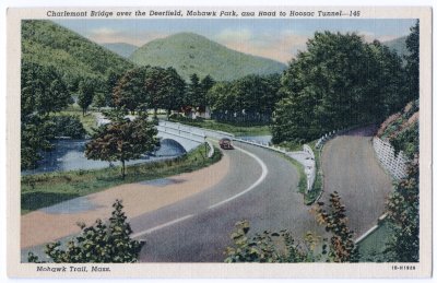 Charlemont Bridge over the Deerfield, Mohawk Park, and Road to Hoosac Tunnel - 146 (Teich)