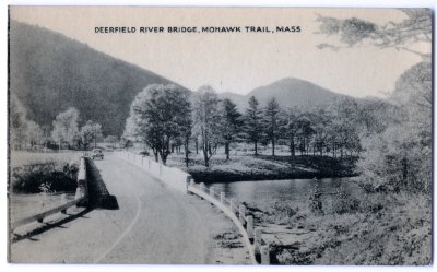 Deerfield River Bridge, Mohawk Trail, Mass (Collotype)