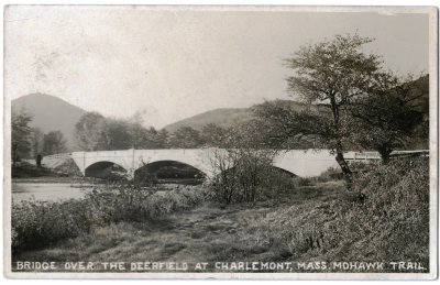 Bridge over the Deerfield at Charlemont, Mass. Mohawk Trail.