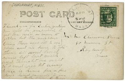 Charlemont Mass. (Zoar) reverse 