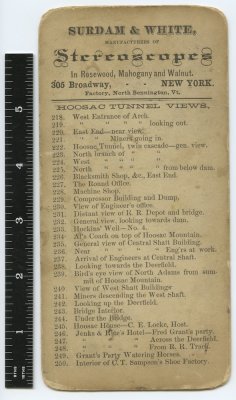 Hoosac Tunnel Views no. 220 East End - near view reverse