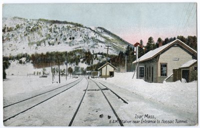 Zoar, Mass., B.& M. Station near Entrance to Hoosac Tunnel. 