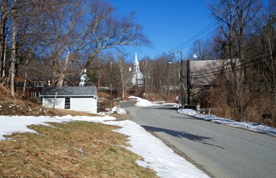 Shelburne church and library Jan 2020