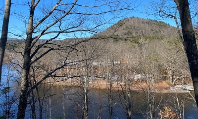 Deerfield River from Rte 112 outside Shelburne Falls - right Jan 2020