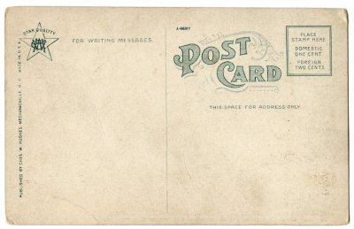 76 View along Cold River, Eastern Slope of Mohawk Trail, Mass. reverse