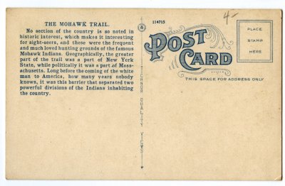 Nearing Charlemont, Cold River South Turn, Mohawk Trail. reverse