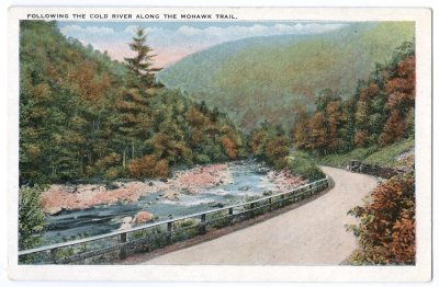 Following the Cold River along the Mohawk Trail.