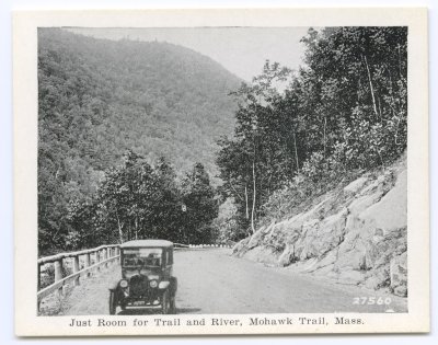 Just Room for Trail and River, Mohawk Trail, Mass. 