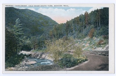 Nearing Charlemont, Cold River South Turn, Mohawk Trail. 