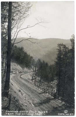 Looking Down Cold River from the Mohawk Trail. Copr. No. 37