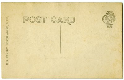 Where the Massachusetts and Vermont Hills Meet - Looking North East from Lookout Point. Mohawk Trail. Copr. 64 reverse