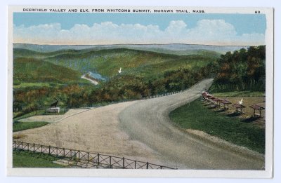 Deerfleld Valley and Elk, from Whitcomb Summit, Mohawk Trail, Mass. 63 