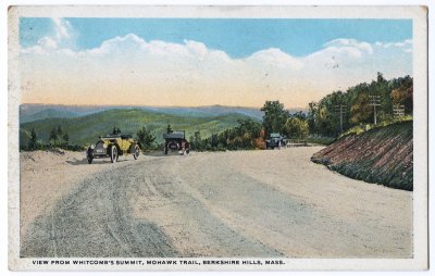 View from Whitcomb's Summit, Mohawk Trail, Berkshire Hills, Mass. 