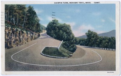 Hairpin Turn, Mohawk Trail, Mass. 134MT. 