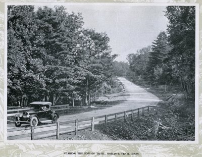 Nearing the End of Trail, Mohawk Trail, Mass. - A Trip over the Mohawk Trail (Lenhoff) p.22 