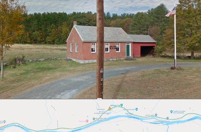 Little Red School House location: Google Maps Oct 2018