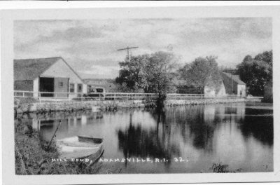 Mill Pond, Adamsville, R.I. 32. (Little Compton Hist. Soc.)