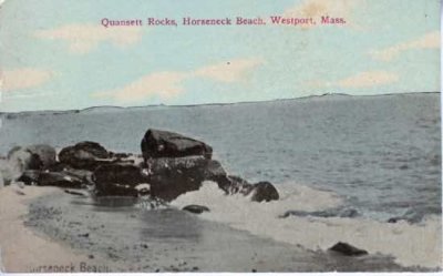 Quansett Rocks, Horseneck Beach, Westport Mass.  (Westport Hist Soc)