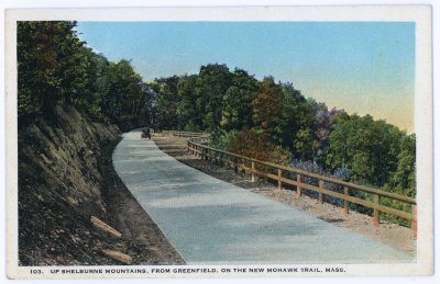 103. Up Shelburne Mountains, from Greenfield, on the New Mohawk Trail, Mass.