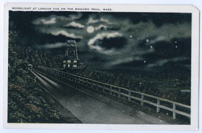 Moonlight at Longue Vue on the Mohawk Trail, Mass.