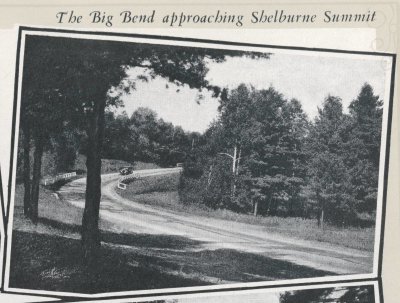 The Big Bend approaching Shelburne Summit